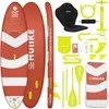 HUIIKE pripučiama SUP lenta su irklu, 305x84x15 cm, maksimalus svoris 130 kg, PVC