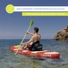 HUIIKE pripučiama SUP lenta su irklu, 305x84x15 cm, maksimalus svoris 130 kg, PVC