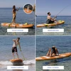 HUIIKE pripučiama SUP lenta su priedais, 305x84x15 cm, 130 kg, PVC, oranžinė