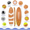 HUIIKE pripučiama SUP lenta su priedais, 305x84x15 cm, 130 kg, PVC, oranžinė
