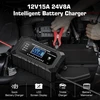Husgw automobilinis akumuliatorių įkroviklis 12 V 15 A / 24 V 8 A 15A