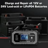 Husgw automobilinis akumuliatorių įkroviklis 12 V 15 A / 24 V 8 A 15A