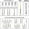 HYCHIKA akumuliatorinis suktuvas 3,6 V, 6 Nm, 2000 mAh su 36 priedais ML-CS46-36