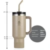 hydro2go termopuodelis 1,2 l su šiaudeliu, rankena ir sandariu dangteliu 40oz Tumbler