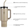hydro2go termopuodelis 1,2 l su šiaudeliu, rankena ir sandariu dangteliu 40oz Tumbler