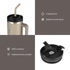 hydro2go termopuodelis 1,2 l su šiaudeliu, rankena ir sandariu dangteliu 40oz Tumbler