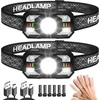 Hyted žibintuvėlis ant galvos, LED, 2000 lm, įkraunamas, 10 režimų, IPX5, ZL-009, 2 vnt.