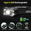 Hyted žibintuvėlis ant galvos, LED, 2000 lm, įkraunamas, 10 režimų, IPX5, ZL-009, 2 vnt.