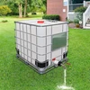 IBC talpyklos krano ir adapterio rinkinys, žalvaris ir PE, S60x6, 3/4 colio sriegis, prailginimas