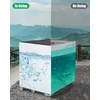 IBS IBC vandens talpos uždangalas, UV atspari 1000 l plėvelė, 120 x 100 x 116 cm, 2 vnt.