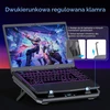 IETS GT300B1 nešiojamojo kompiuterio aušinimo stovas su turboventiliatoriumi, 10–17 col.