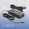 iggual universalus nešiojamųjų kompiuterių kroviklis 90 W, 12 keičiamų jungčių, USB-C, automatinis įtampos pasirinkimas, CUA-C-12T-90 W