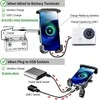 iMESTOU belaidis telefono laikiklis motociklui su 15W Qi įkrovimu ir USB-C jungtimi, tinkamas 4–7 colių išmaniesiems telefonams, modelis M14A