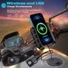 iMESTOU laikiklis motociklui, QC3.0, 15 W, USB-C, M9S modelis