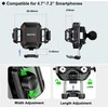 iMESTOU motociklų telefono laikiklis su Qi 15W įkrovimu, USB-C, IP66, kulkine galva, M33A