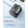 Inateck dviejų lizdų SATA HDD/SSD dokavimo stotelė USB 3.0 su autonominiu klonavimu SA02002-BK