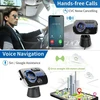 INF automobilinis Bluetooth FM siųstuvas Bluetooth 5.0 su 2 USB jungtimis, AUX ir LED