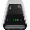 INIU 25000mAh 140W nešiojamas maitinimo bankas su 2x USB-C ir USB-A, juodas
