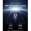 INIU automobilinis kroviklis 60 W, USB-C ir USB-A, PD 3.0, greitasis įkrovimas, metalinis, CI-710