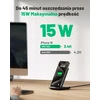 INIU belaidis kroviklis 15 W, Qi standaus tipo, su adaptacine LED lempute, juodas, WI-I211-1P