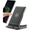 INIU belaidis kroviklis 15 W, Qi standaus tipo, su adaptacine LED lempute, juodas, WI-I211-1P