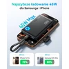 INIU išorinis akumuliatorius 10000 mAh, 45 W, 2 x USB-C, PD3.0, juodas, P41