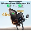 INIU išorinis akumuliatorius 10000 mAh, 45 W, USB-C ir USB-A jungtys, greitasis įkrovimas, P50