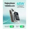 INIU P61-E1 45 W 10000 mAh itin plonas powerbankas su USB-C ir USB-A, juodas