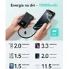 INIU P61-E1 45 W 10000 mAh itin plonas powerbankas su USB-C ir USB-A, juodas
