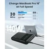 INIU PowerNova išorinis akumuliatorius 27000 mAh, 140 W PD 3.1, USB-C ir USB-A, juodas