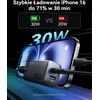 INIU sieninis įkroviklis 30 W, 2 USB lizdai (USB-C + USB-A), GaN, PD 3.0 greitasis įkrovimas, A12-E1-1P
