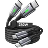 INIU USB-C į USB-C kabelis 240 W, 2 m, greitasis įkrovimas, nailoninis, 2 vnt.