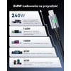 INIU USB-C į USB-C kabelis 240 W, 2 m, greitasis įkrovimas, nailoninis, 2 vnt.