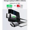 INIU USB-C į USB-C laidas 240 W, 2 m, greitasis įkrovimas, PD standartas, juodas