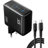 INIU USB-C kroviklis 100 W, 3 prievadų, 2 x USB-C, 1 x USB-A, greitasis įkrovimas, GaN, modelis A11