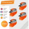 INTAKO transportavimo diržų rinkinys su įtempėju, 800 kg, 4 m, 25 mm, oranžiniai, 4 vnt.