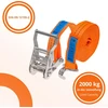 INTAKO transportavimo diržų rinkinys su įtempikliu, 4 m, 2000 kg, 35 mm, 4 vnt.
