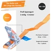 INTAKO transportavimo diržų rinkinys su įtempėju, 800 kg, 4 m, 25 mm, oranžiniai, 4 vnt.