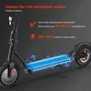iScooter elektrinis paspirtukas E9tmax, 500 W variklis, 40 km rida, 10 colių nepraduriamos padangos, dviguba amortizacija