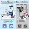 iSpring 5 pakopų atvirkštinio osmoso vandens filtravimo sistema po kriaukle, 75 GPD, nikeliuotas čiaupas, RCC7