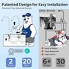 iSpring atvirkštinio osmozės vandens filtravimo sistema RCC7AK, 6 pakopų, 75 GPD, pH remineralizacija, po kriaukle