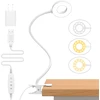 iZELL LED skaitymo lempa su spaustuku, 23 LED, 10 W, USB, TBL235-WH