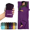 Jaicom ultralengvas miegmaišio įklotas 220 x 90 cm, poliesteris, violetinis, JCM-GZD03