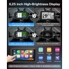 Jansite navigacija motociklams su 4K vaizdo registratoriumi, 6,25" ekranas, IP67, 64 GB, Bluetooth, Android Auto, CarPlay, MT52
