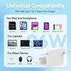 Jaysou nešiojamojo kompiuterio USB-C įkroviklis 96 W, su 2 m USB-C laidu, baltas, JHY96CE modelis