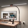Jeebel dvigubos galvutės LED stalinė lempa su spaustuku, 24 W, 1800 lm, JBL-TL203002-1