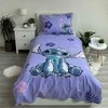 Jerry Fabrics vaikiška patalynės komplektas, 140 x 200 cm, 100 % medvilnė, Lilo ir Stitch, dvispalvis dizainas
