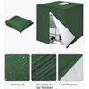 Jissta IBC tvirtas vandens talpos uždangalas 420D Oxford audinys 120 x 100 x 116 cm žalias su užtrauktuku