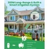 johgee išmanusis sodo laistymo valdiklis su Wi‑Fi, 2 išėjimai, RF 300 m, suderinamas su Alexa ir Smart Life, HCT-636G