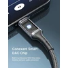JSAUX 1 m USB-C–3,5 mm AUX garso kabelis, 24 bitai / 96 kHz, JSDEKJC2AUXGY1M